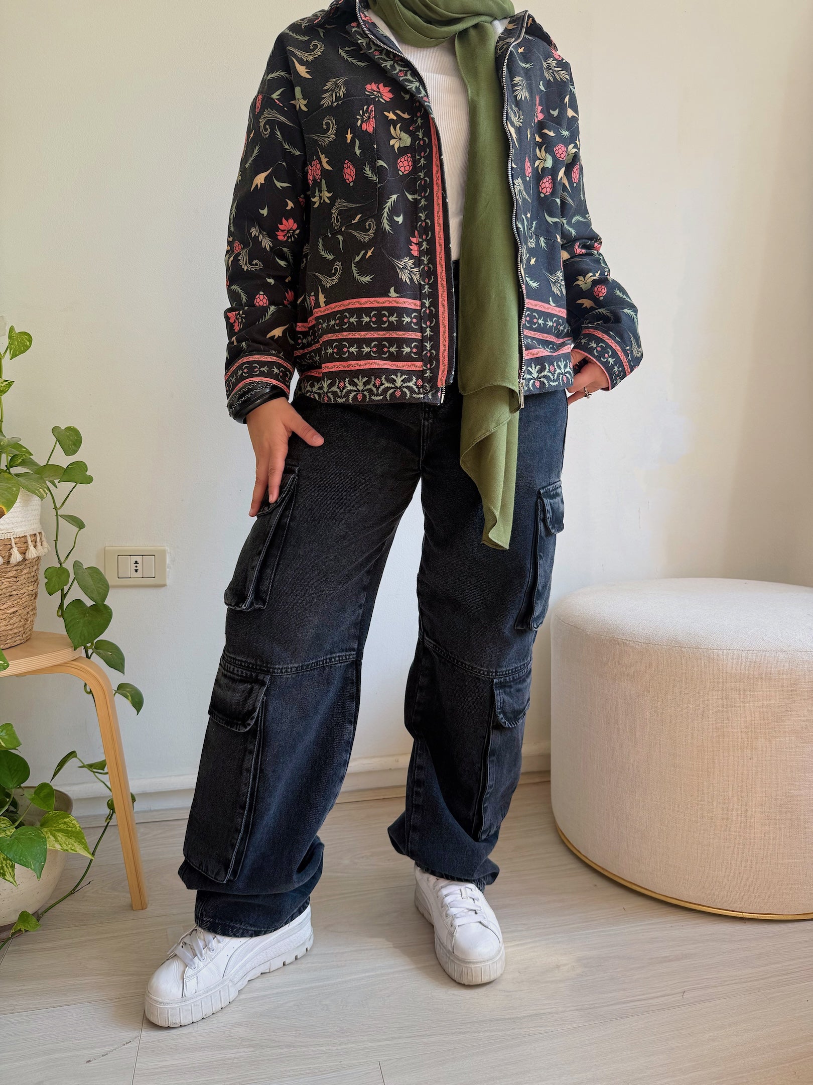 Image of Black Gabardine Jacket